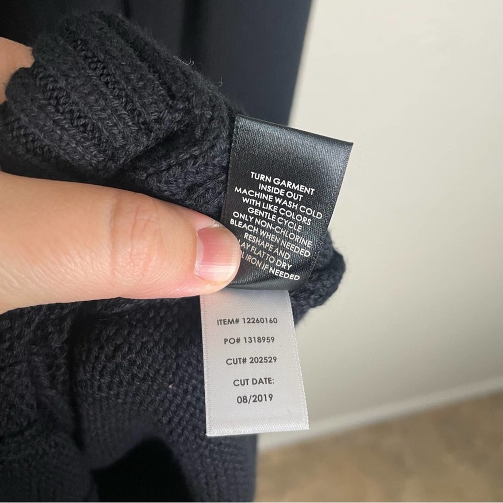❌SOLD Torrid Black Cable Knit Sweater Bodycon Shift Dress 2X NWT 12260163 - Picture 13 of 15